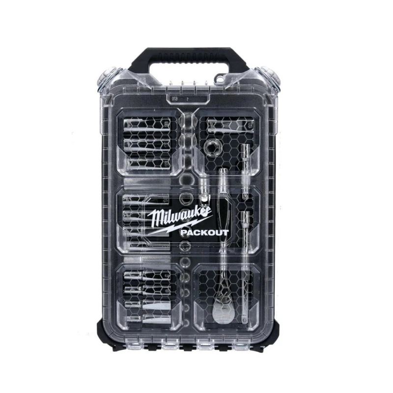 Milwaukee Packout 3/8 inch Drive Metric 32 Piece Ratchet & Socket Set 4932478813