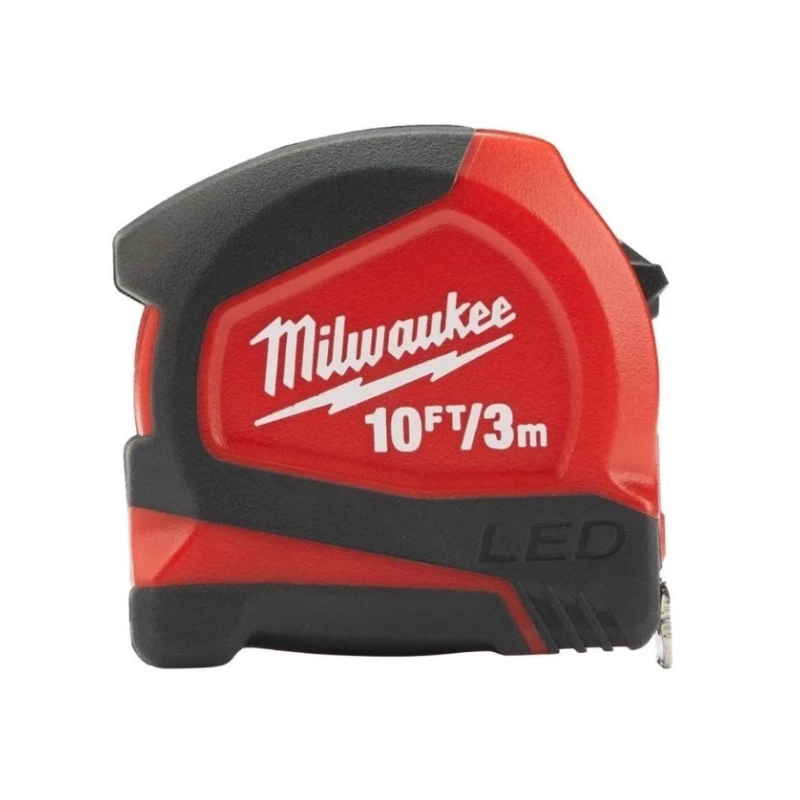 Milwaukee 48226602 LED Tape Measure 3m/10ft (Width 12mm)