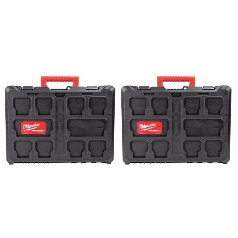 Milwaukee 4932464087 Packout 530mm Stackable Tool Box - Pack of 2