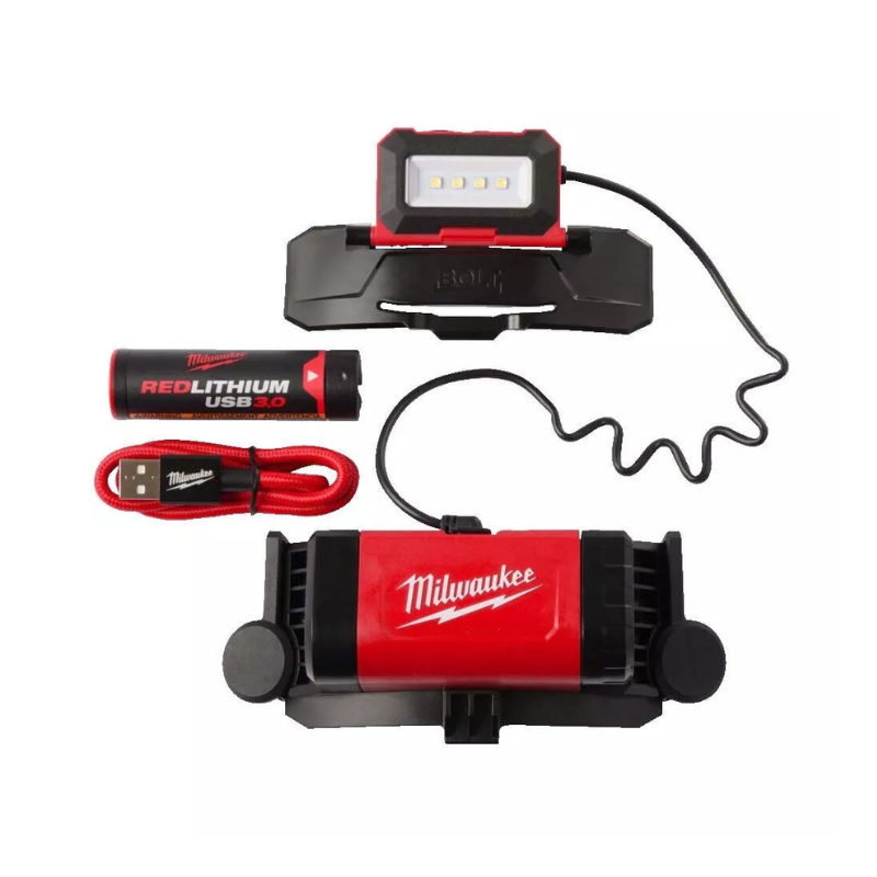 Milwaukee L4BOLTHL-301 USB Rechargeable 600 Lumens Bolt Headlamp
