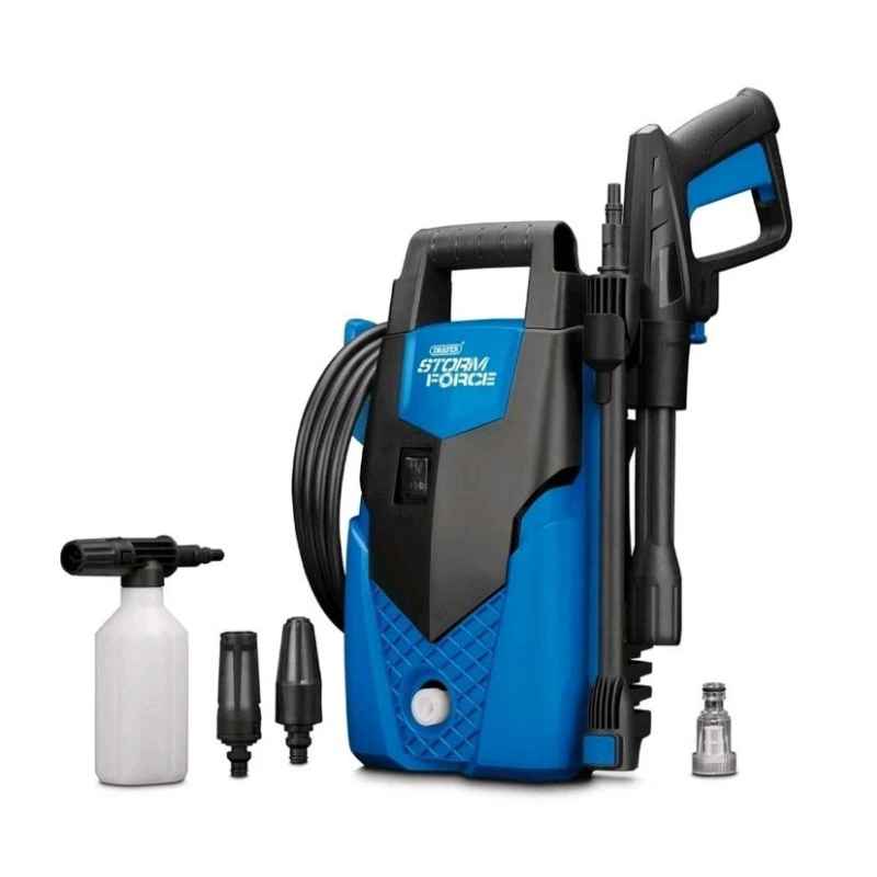 Draper 98674 Storm Force 105bar 1400W Pressure Jet Washer Car Washing Patio