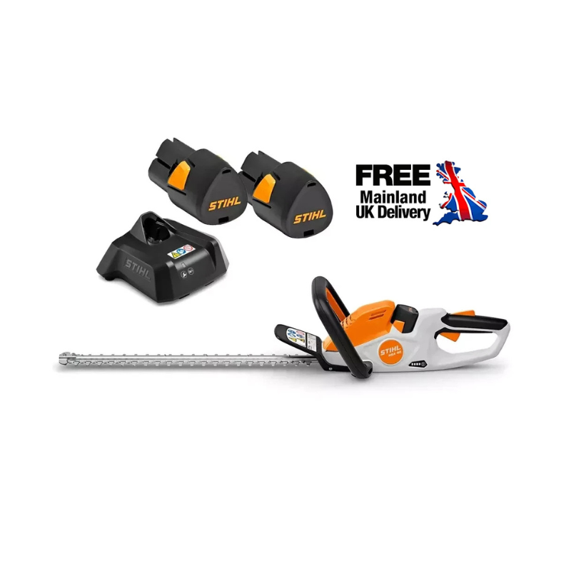 STIHL HSA40 Cordless 20" Lightweight Hedge Trimmer + 2 Batteries & Charger NEW!