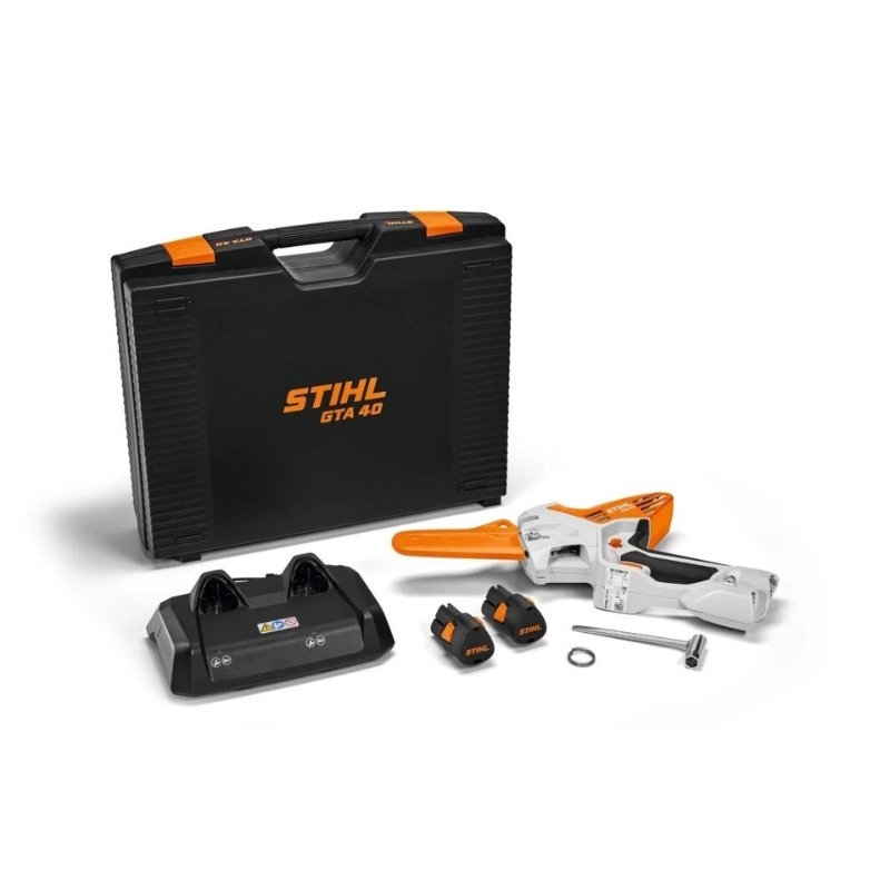 Stihl GTA40 Cordless Handheld Pruner Kit inc. x2 AS2 Batteries + AL 5-2 Charger