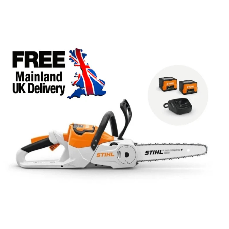STIHL MSA 70 C-B Cordless Chainsaw Kit 12" Bar Chain + 2 Batteries & Charger