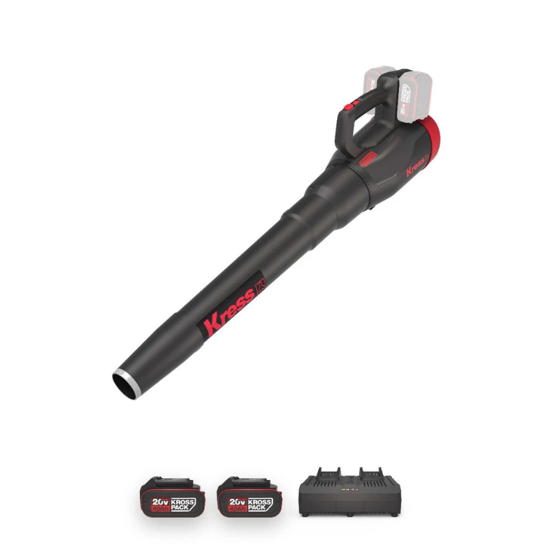 Kress KG584.9 Cordless Battery Quiet Leaf Blower Kit inc. 2 Batteries & Charger