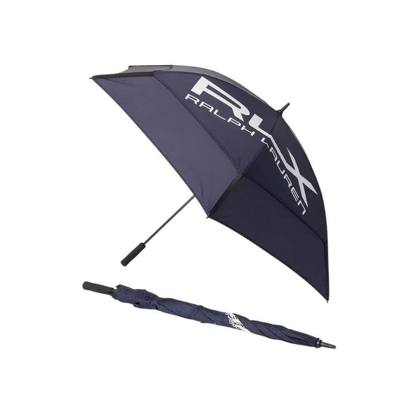 Ralph Lauren RLX Sport Big Pony Double Canopy Golf Umbrella Navy XMAS GIFT? New