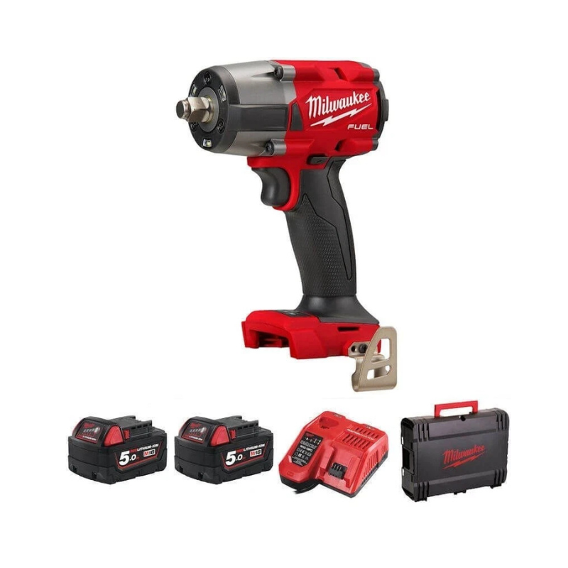 Milwaukee M18FMTIW2F12-502X FUEL GEN 2 Cordless 18V Friction Ring Impact Wrench