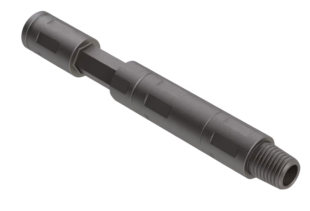 The downhole shock absorber is used for perforation of coiled tubing cables or shock absorption under high impact loads, ensuring safe construction.