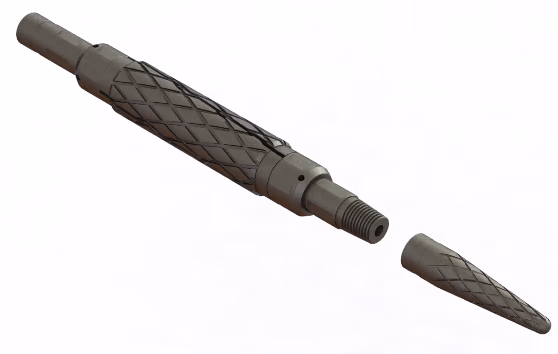 The pipe scraper is used for coiled tubing wax removal or wall cleaning.