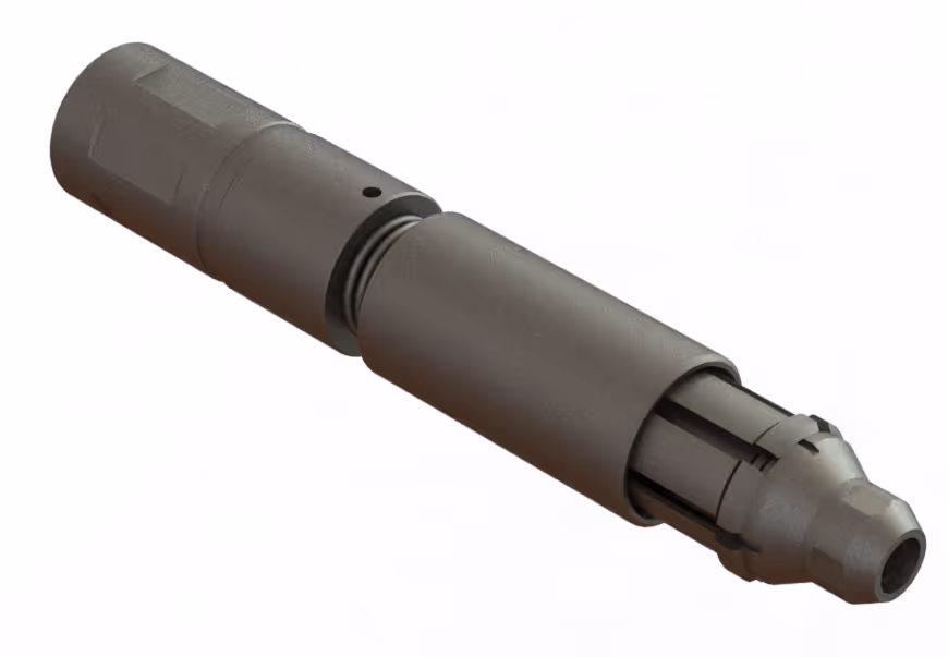 The flow activated releasable GS is used to run and retrieve downhole tools with conventional internal fish necks.