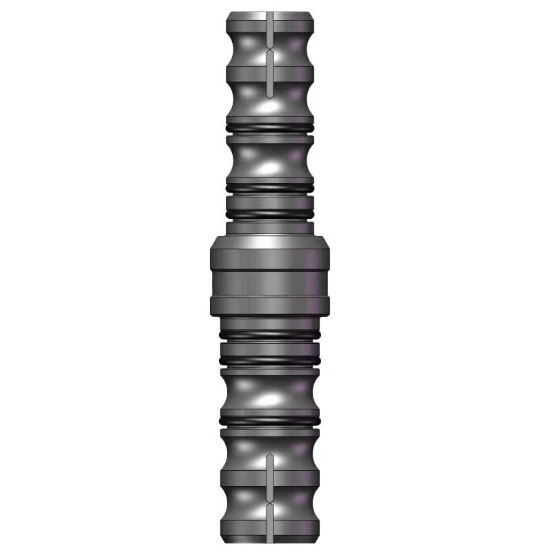 The roll-on connector aids in specialty work where joining two pieces of tubing is required.
This connector is easy to install, 
reliable and very practical. 
The roll-on crimping tool is available to aid in installing the connector to the coiled tubing.