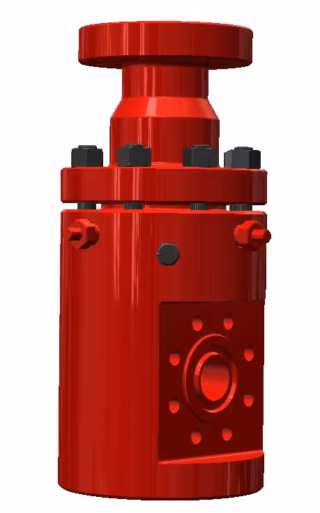 The surface hanger is used to hang coiled tubing from the velocity string wellhead for suspension and high pressure sealing.