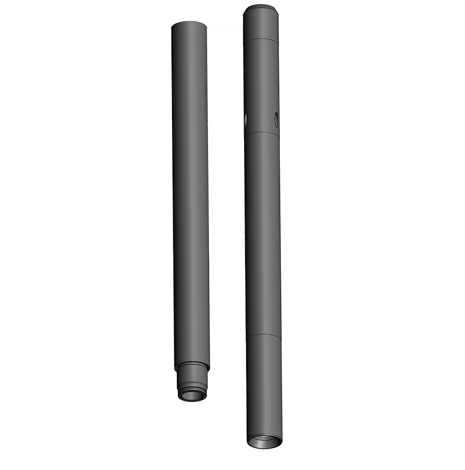 The Venturi junk basket is a tool used to retrieve junk and debris from the wellbore. When fluid is pumped through the string of the coiled tubing and out through the nozzles in the Venturi chamber, a vacuum is created. Fluid is sucked from the bottom of the tool to exit back through the Venturi tubes. Most of this fluid mixes with the pressurized fluid to be recirculated around the bottom of the tool.