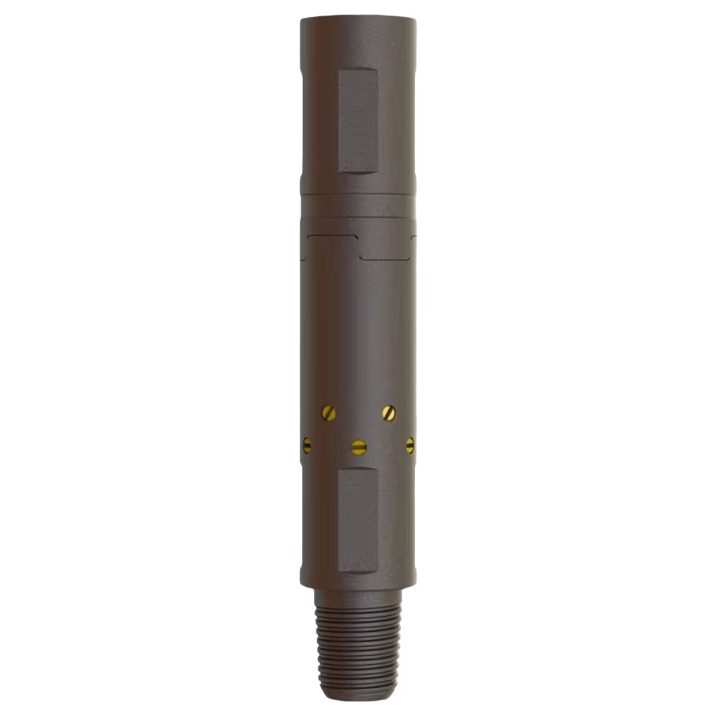 In emergency situations, mechanical release can be achieved by lifting the coiled tubing and cutting the shear screws.