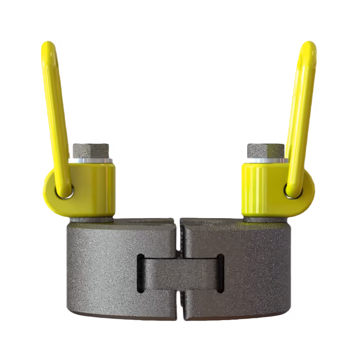 The Coiled tubing Clamp is used to fix coiled tubing and prevent coiled tubing damage.