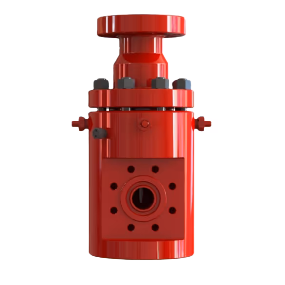 The surface hanger is used to hang coiled tubing from the velocity string wellhead for suspension and high pressure sealing.
