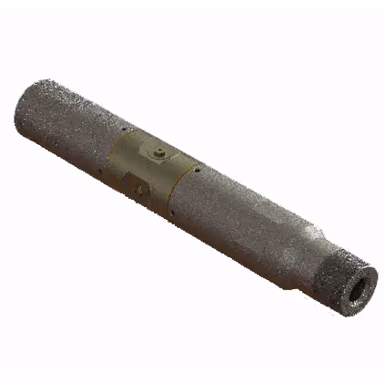 The sliding sleeve sand jetting tool connected with tubing, it can be opened in stages by throwing the ball for jet fracturing.