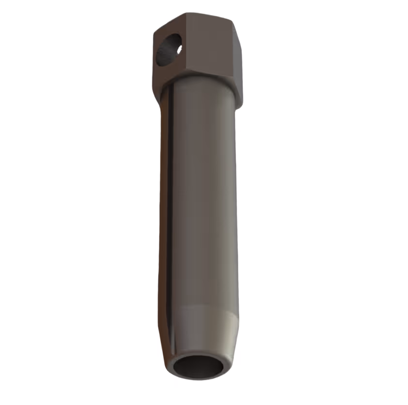 The internal tubing bead removal tool is a useful service tool that is used to remove the weld bead found on the internal bore of the coiled tubing. This is achieved by locating the slot on the weld bead and then rotating the tool using a suitable pipe wrench to break the weld.
The tool has particular application in the preparation of coiled tubing that uses roll-on and internal slip type connectors.