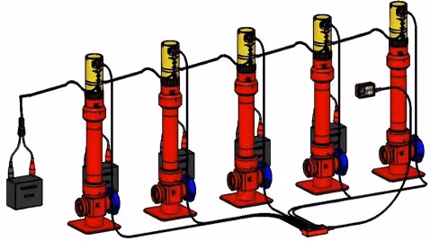 The pitching device controlled remotely is used for multiple drop ball construction under high-pressure well conditions. Can be used in the fracturing temporary blocking ball drop construction process. This pitching can safely release the ball in remote control mode, and can safely and efficiently complete multiple temporary blocking ball drop construction.