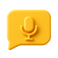 Bubble with a microphone