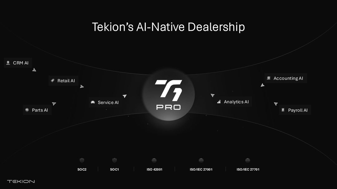 Tekion Ramping Tekion Unveils New AI Agents and T1 Pro, Its AI Interface and Agent ...