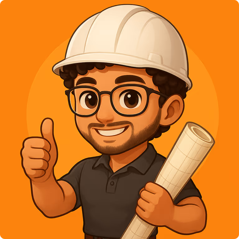 Cartoon engineer avatar
