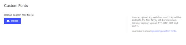 Upload button