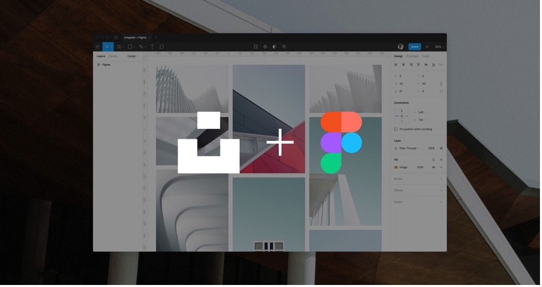 figma and unsplash logos 