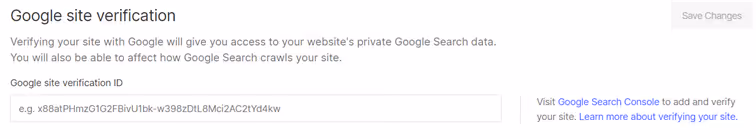 Google site verification on Webflow