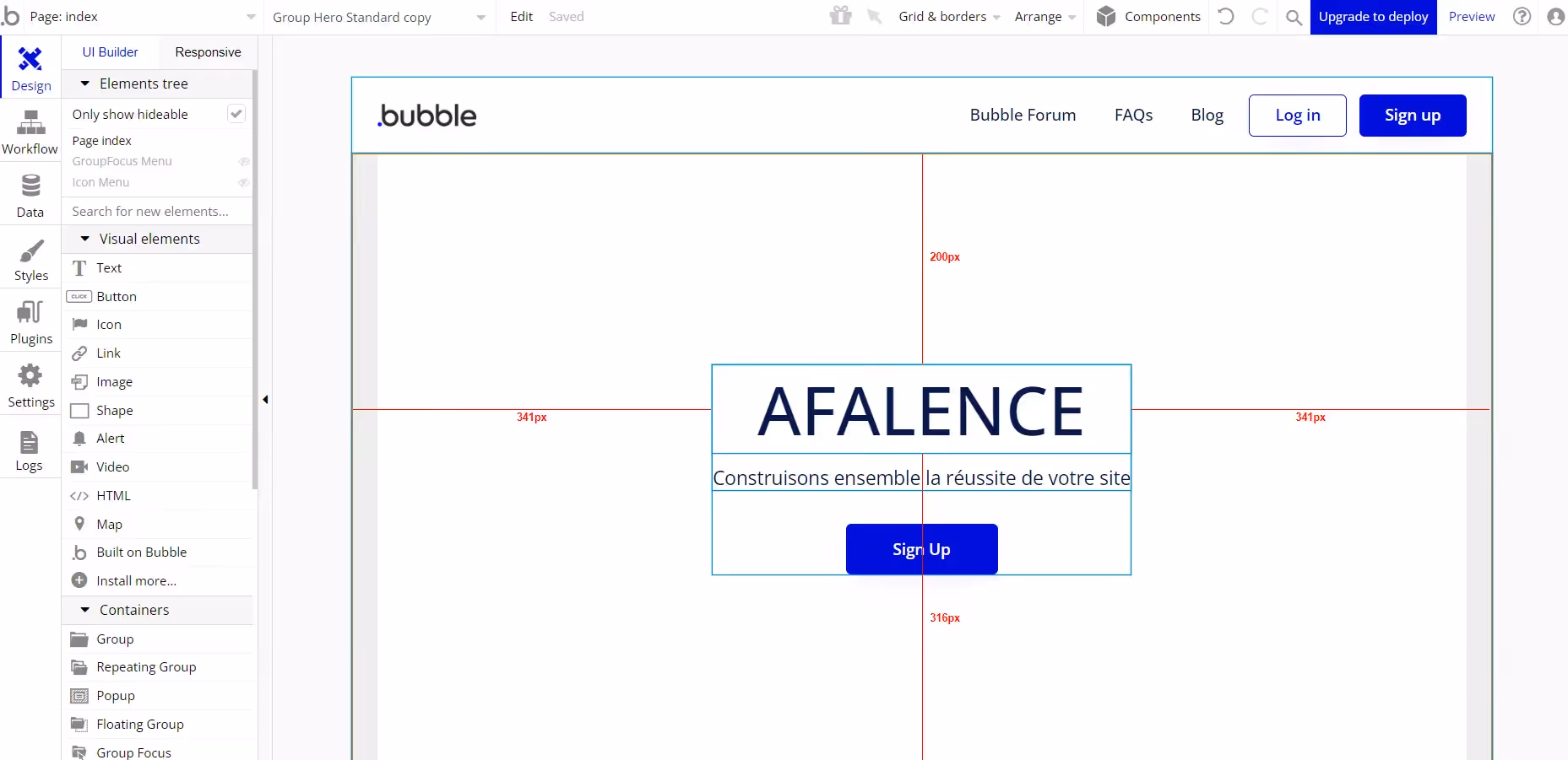 bubble interface