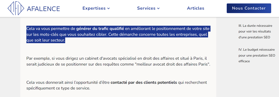 texte surlligné