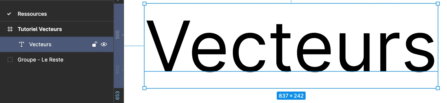 vecteurs txt selected