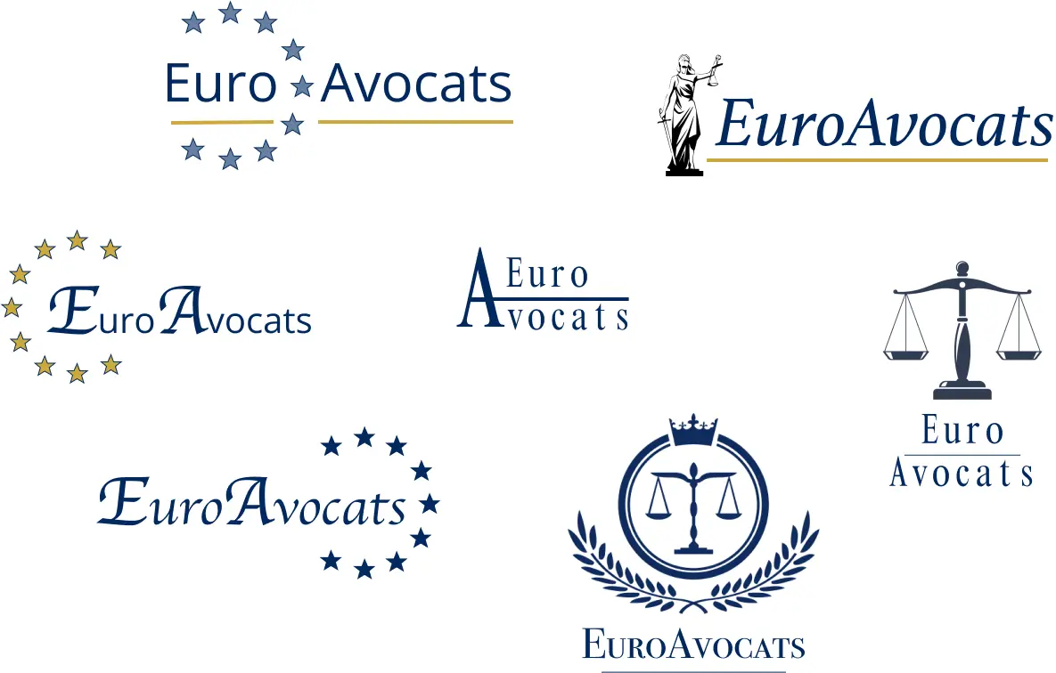 examples of logos for a law company called EuroAvocats