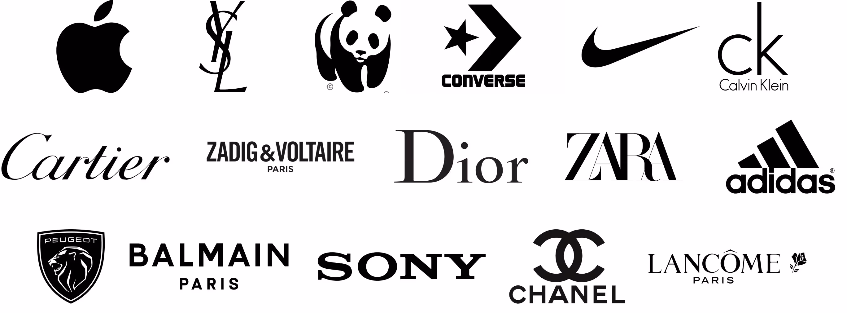 logos using black
