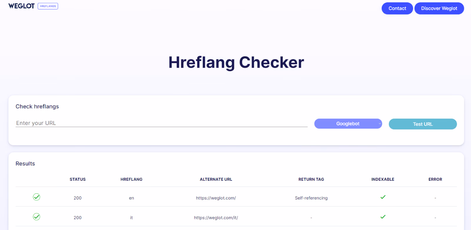 hreflang checker