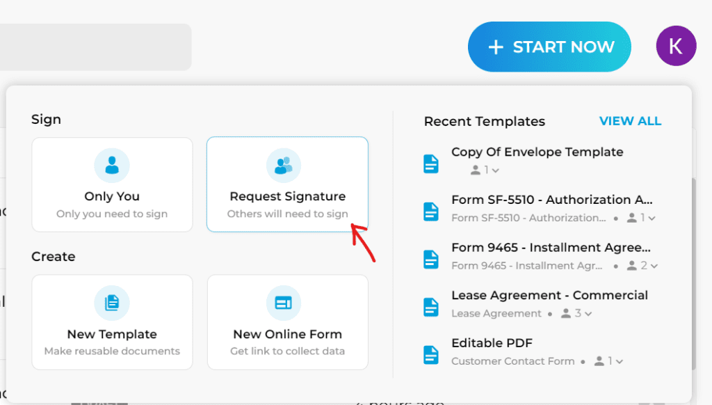 electronic signature authentication steps fillhq 1