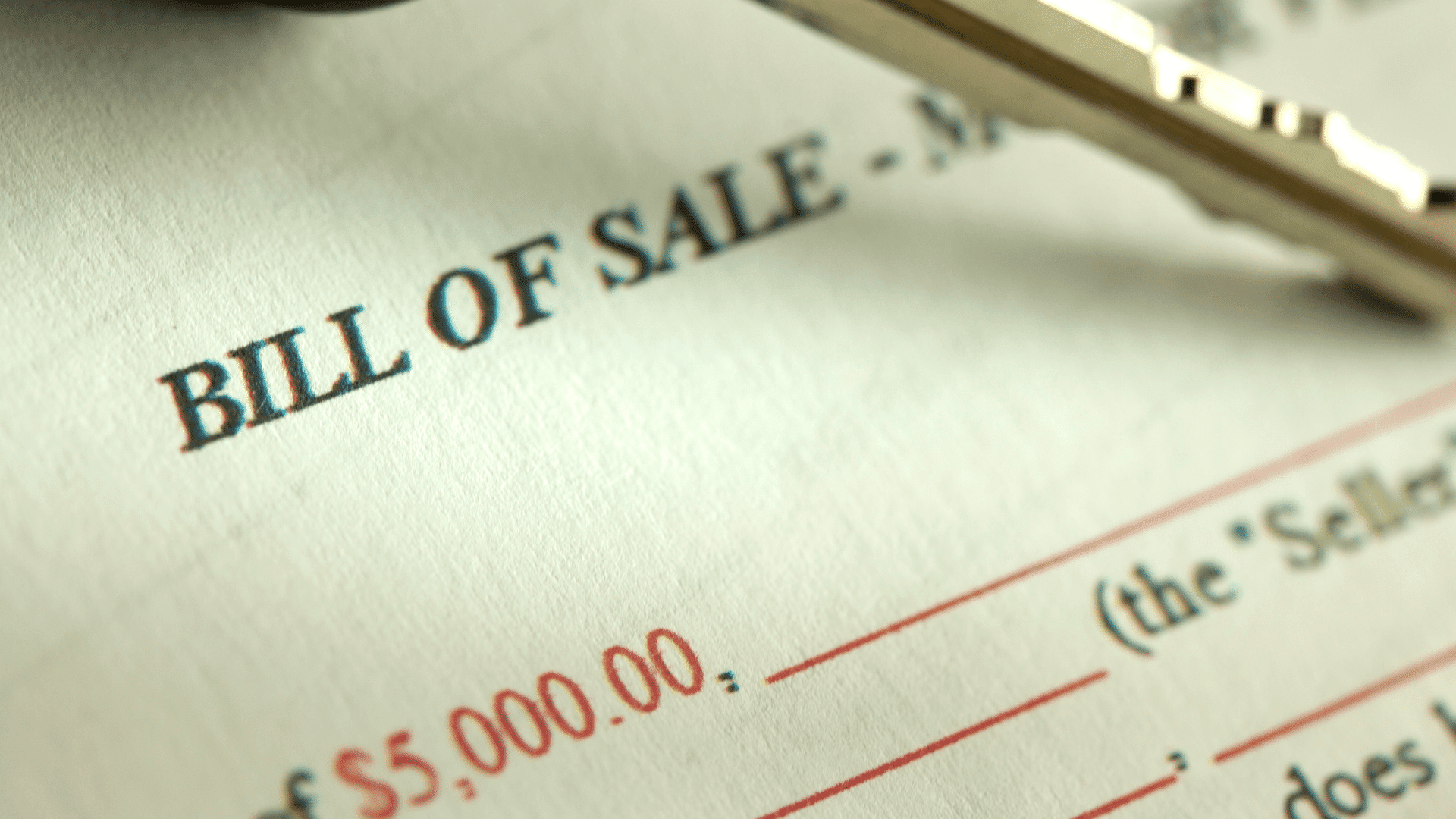 template for bill of sale 