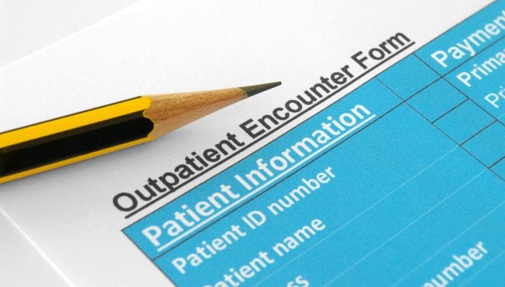 encounter form hospital