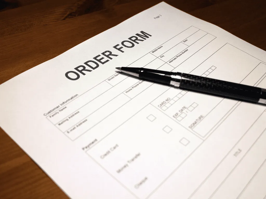Change Order Form