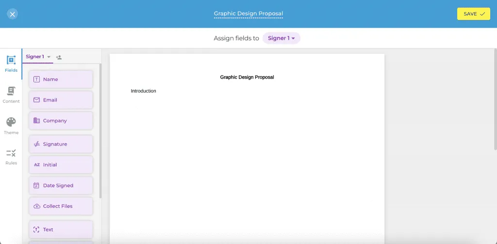 graphic design proposal blank fill texts