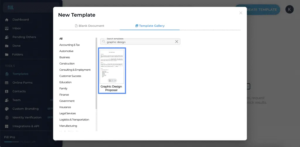 graphic design proposal