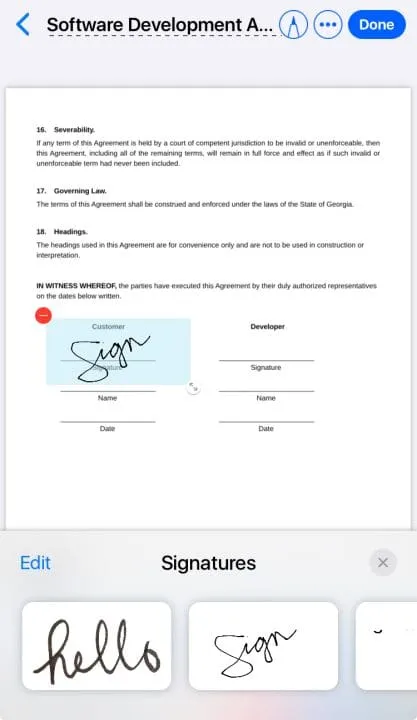 How to Sign Documents on Your iPhone