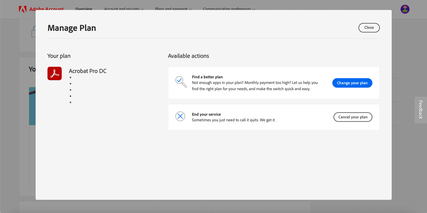 how to cancel adobe free trial