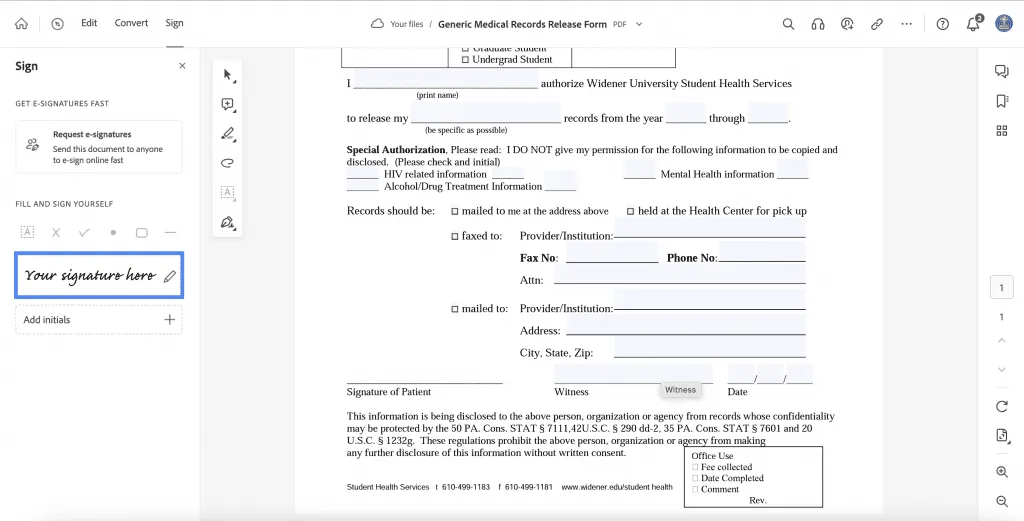 adobe your signature here