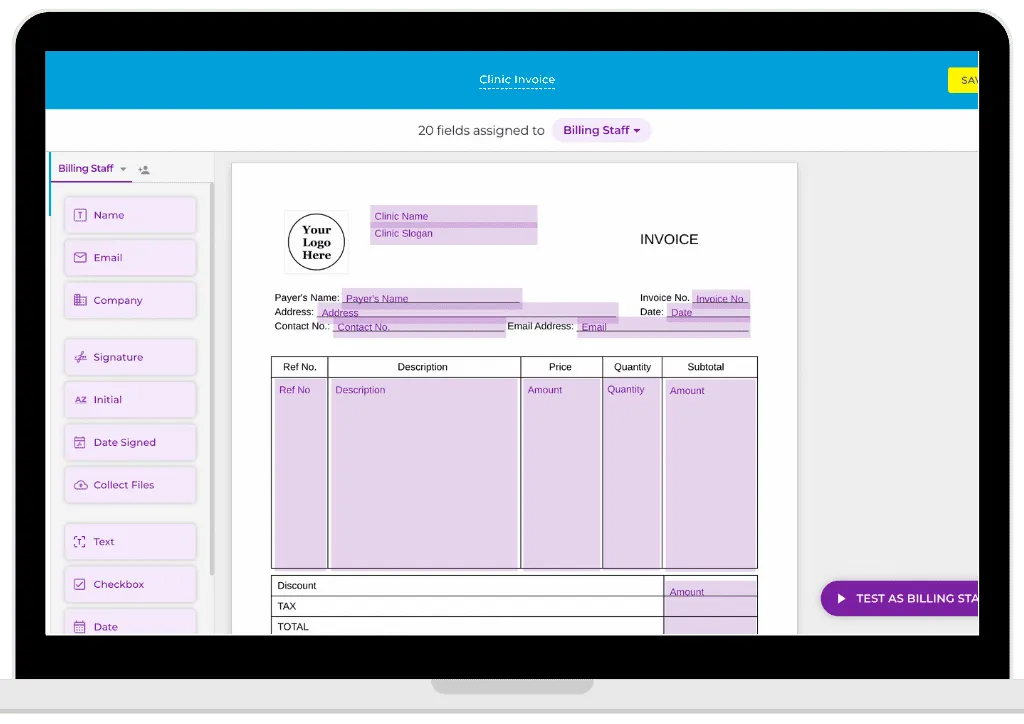 create an online invoice