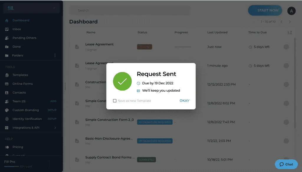 send contracts for online signing