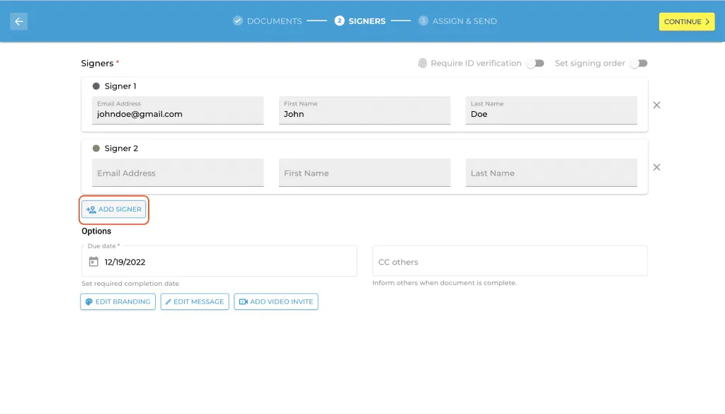 send contracts for online signing