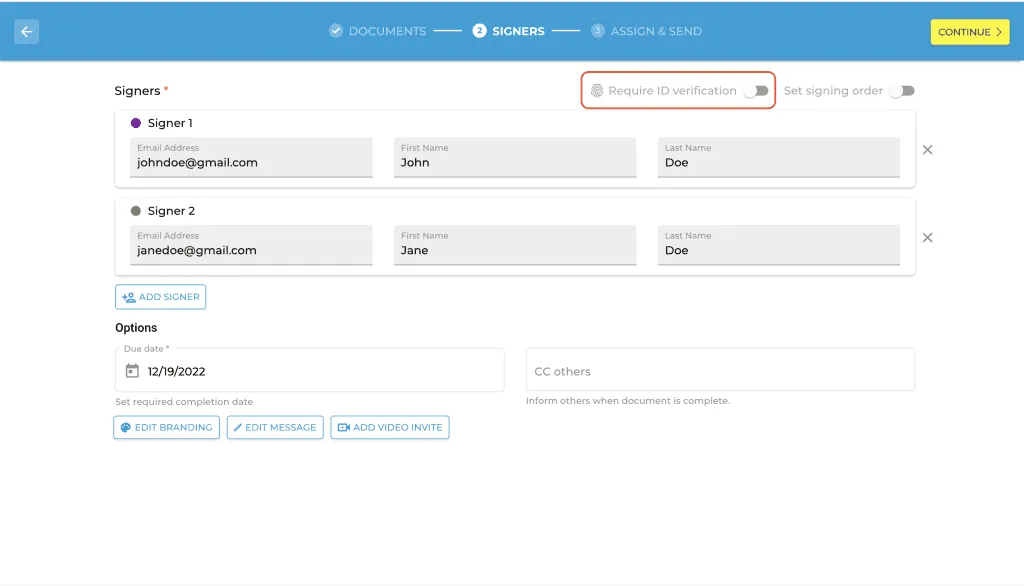 send contracts for online signing