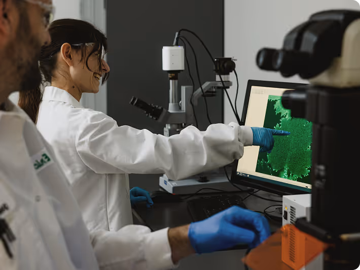 Pairwise researchers studying gene-edited plant data in lab environment