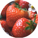 Gene-edited strawberries showcasing vibrant red color and texture